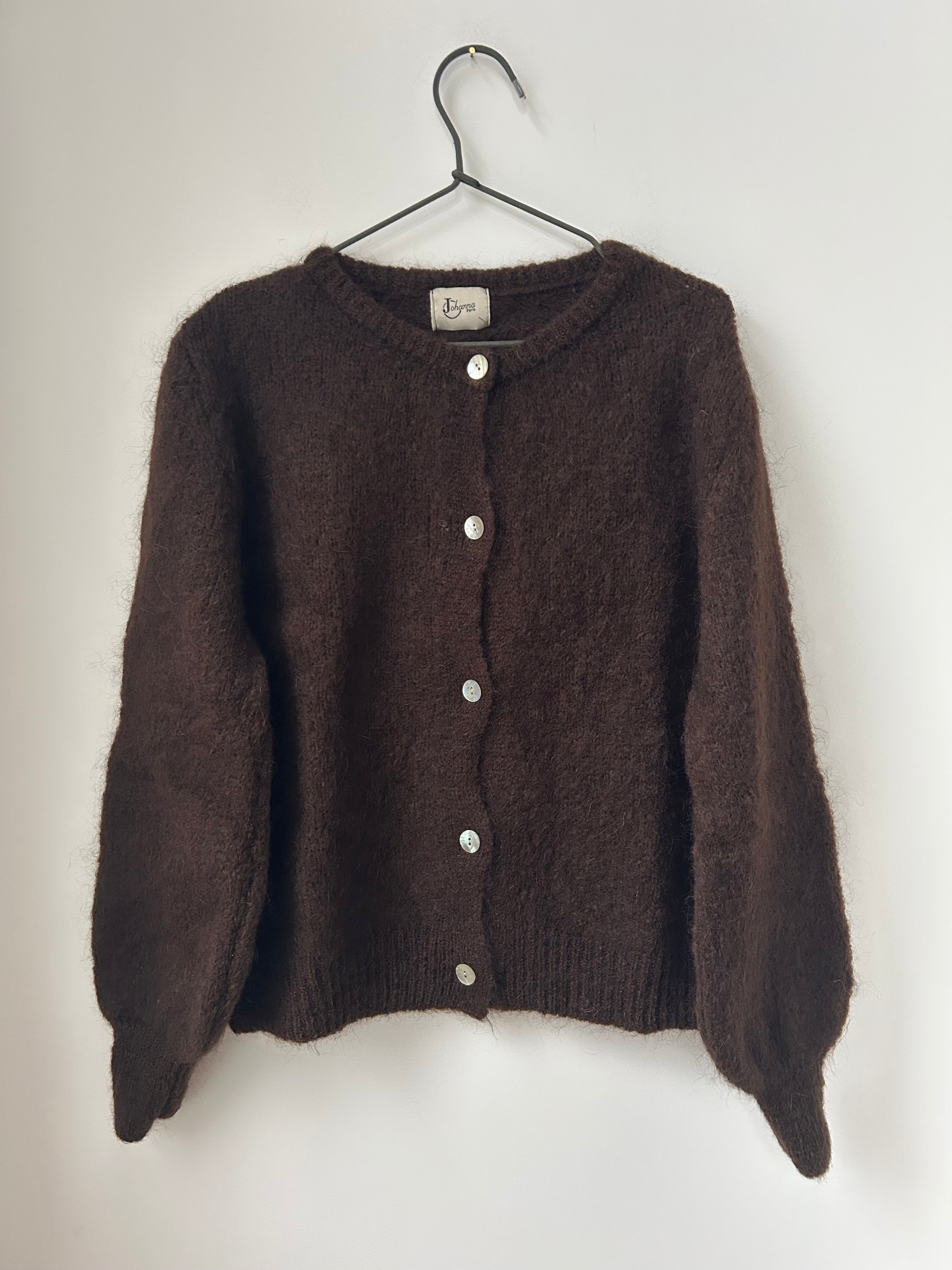 Strickjacke Cardigan - schokoladenbraun