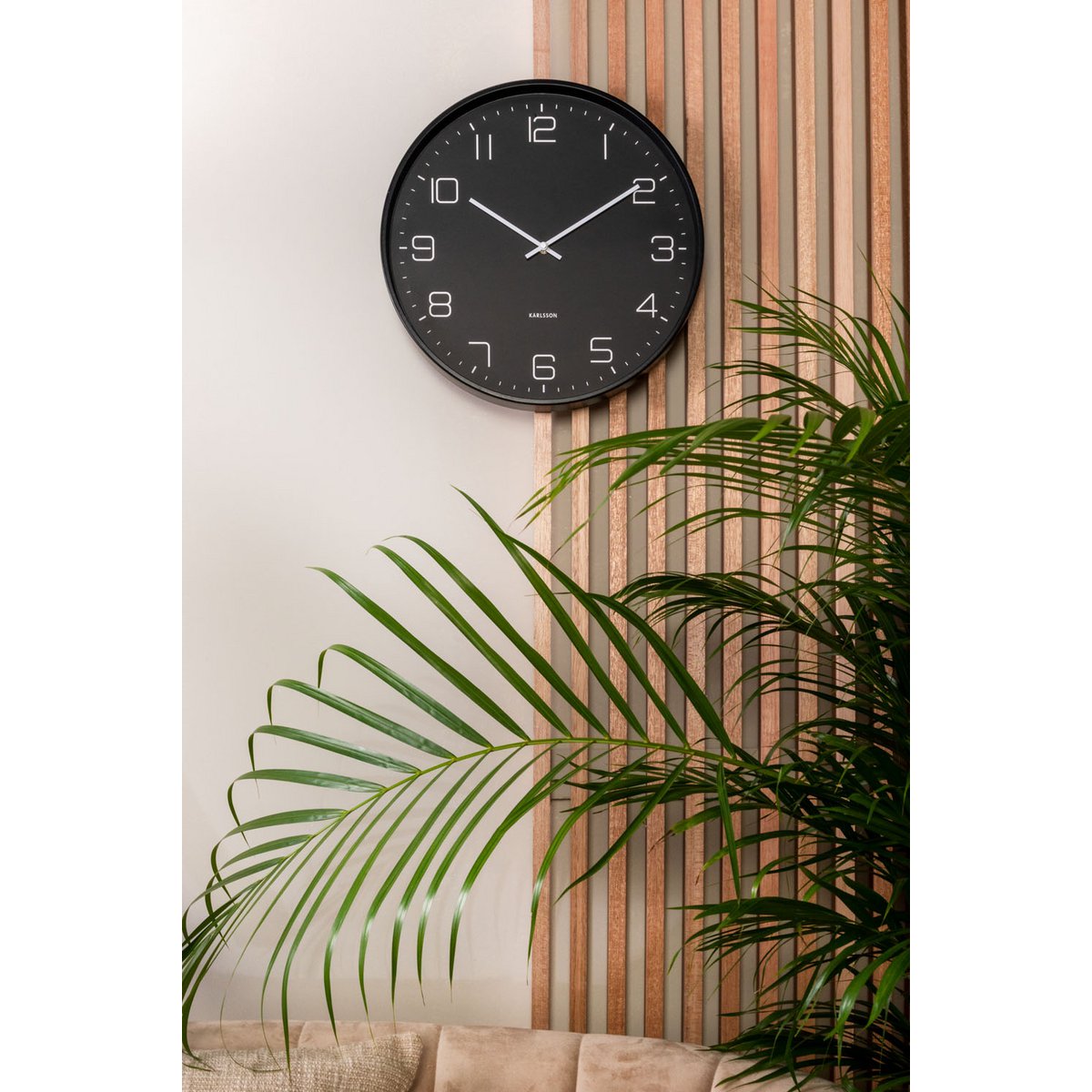 Wanduhr Lofty - Schwarz