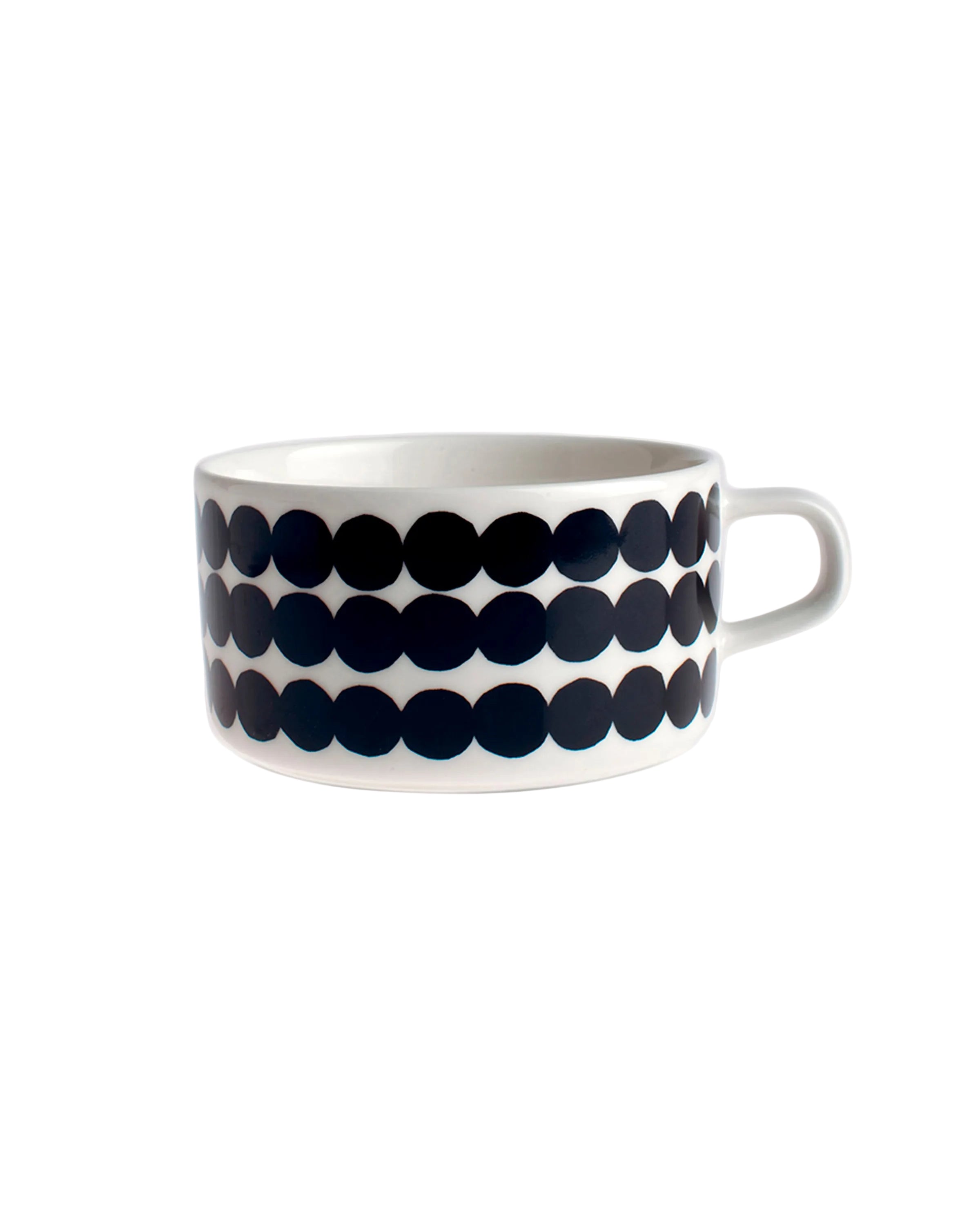 Teetasse Oiva / Siirtolapuutarha - Schwarz / Weiß (250 ml)