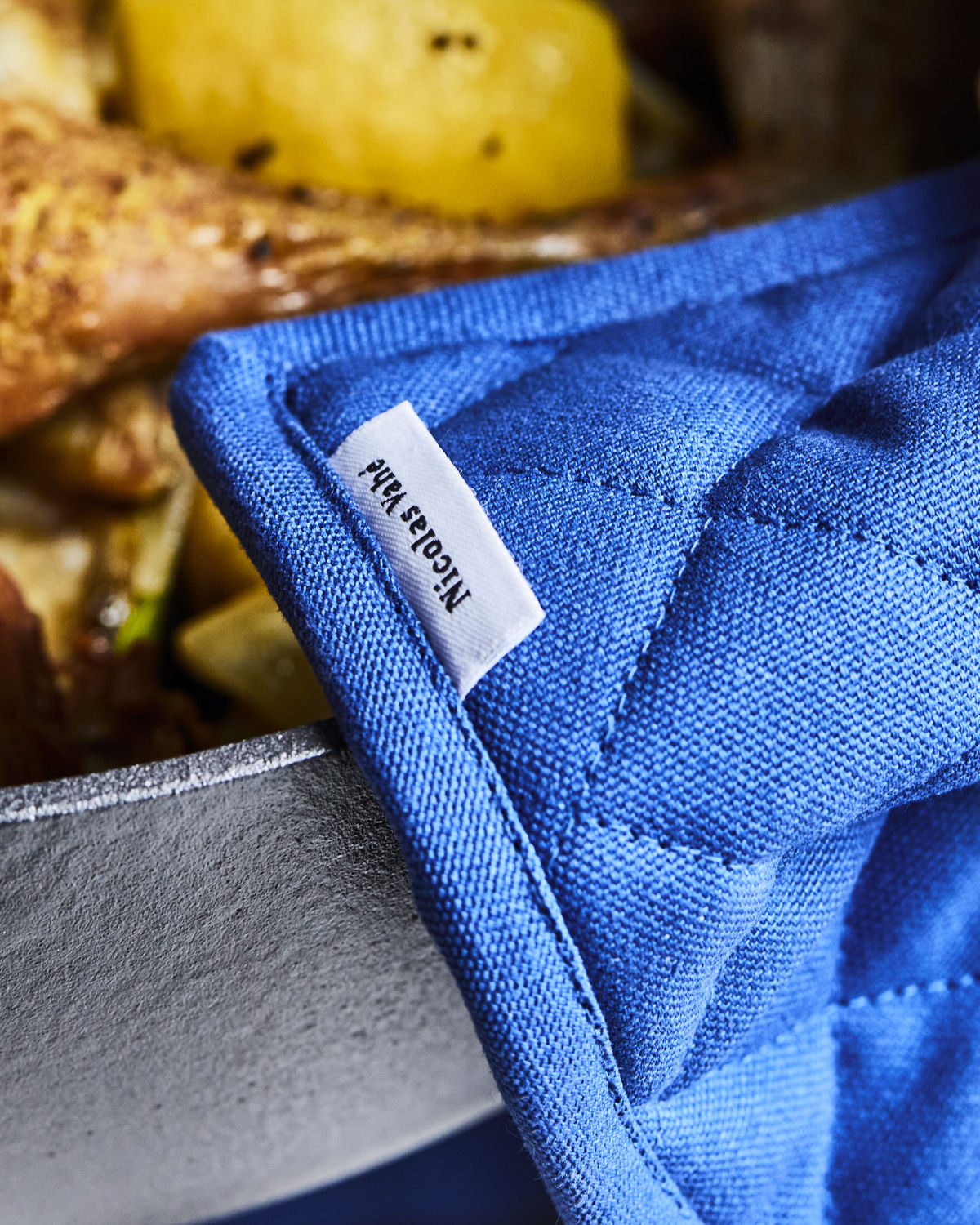 Topflappen Neat - blau 2er Set
