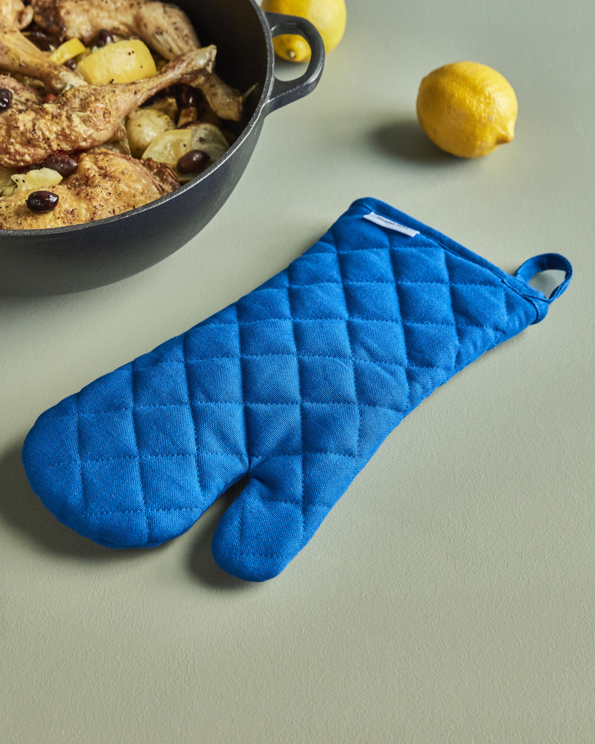 Ofenhandschuh Neat - blau