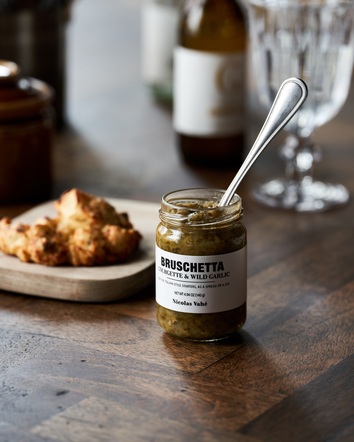 Bruschetta mit Courgette & wild garlic / Zucchini & Knoblauch – 140 g