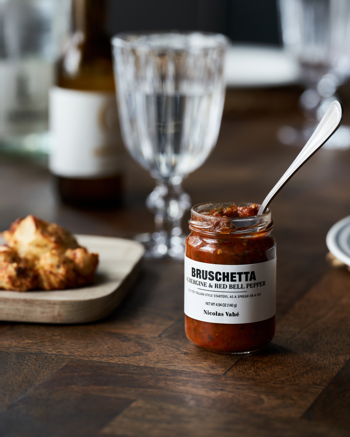 Bruschetta mit Aubergine und red bell pepper – 140 g