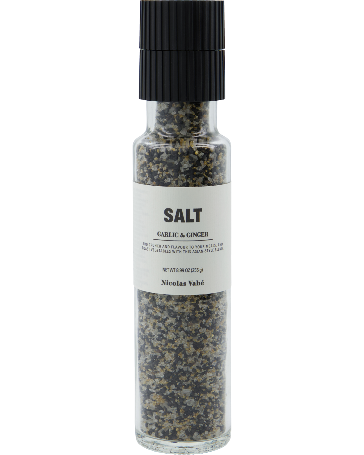 Salzmühle - Knoblauch & Ingwer (mit schwarzem Sesam)