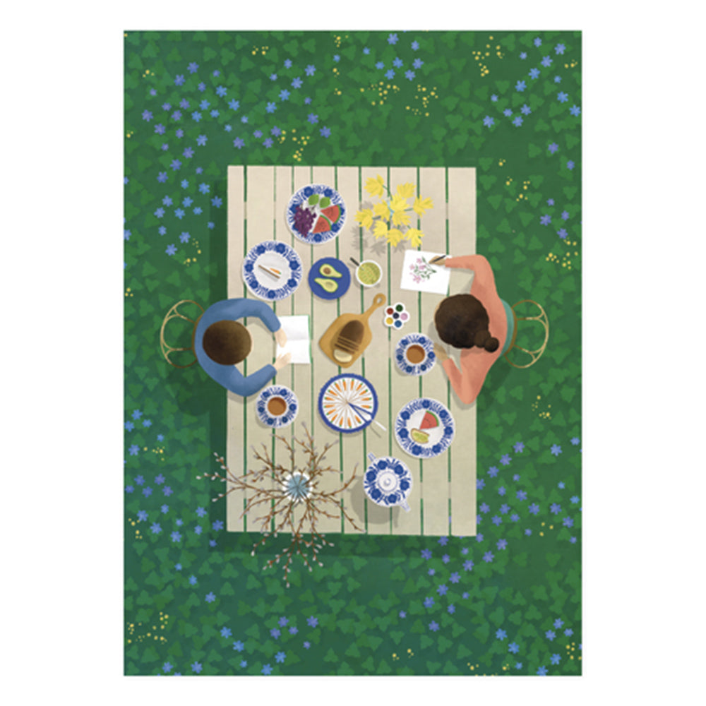 Postkarte - Spring Table