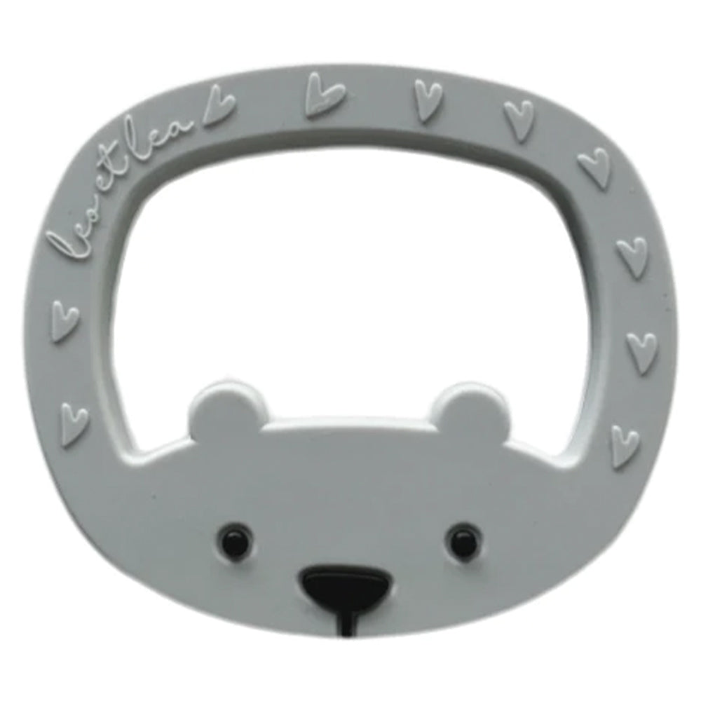 Beißring Bär - hellgrau