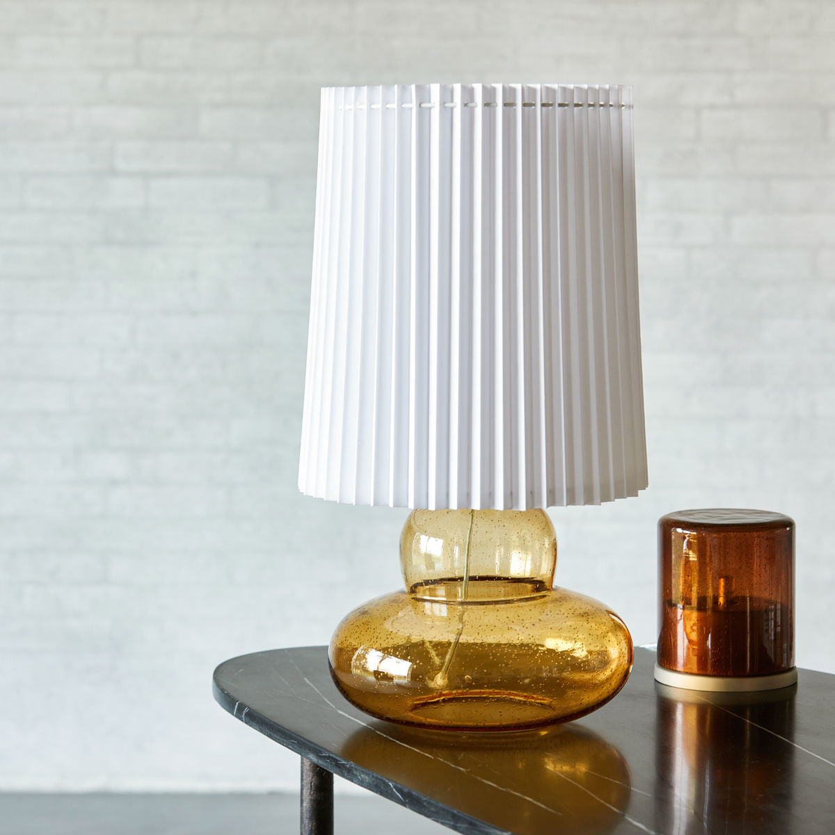 Tischlampe Ribe - amber