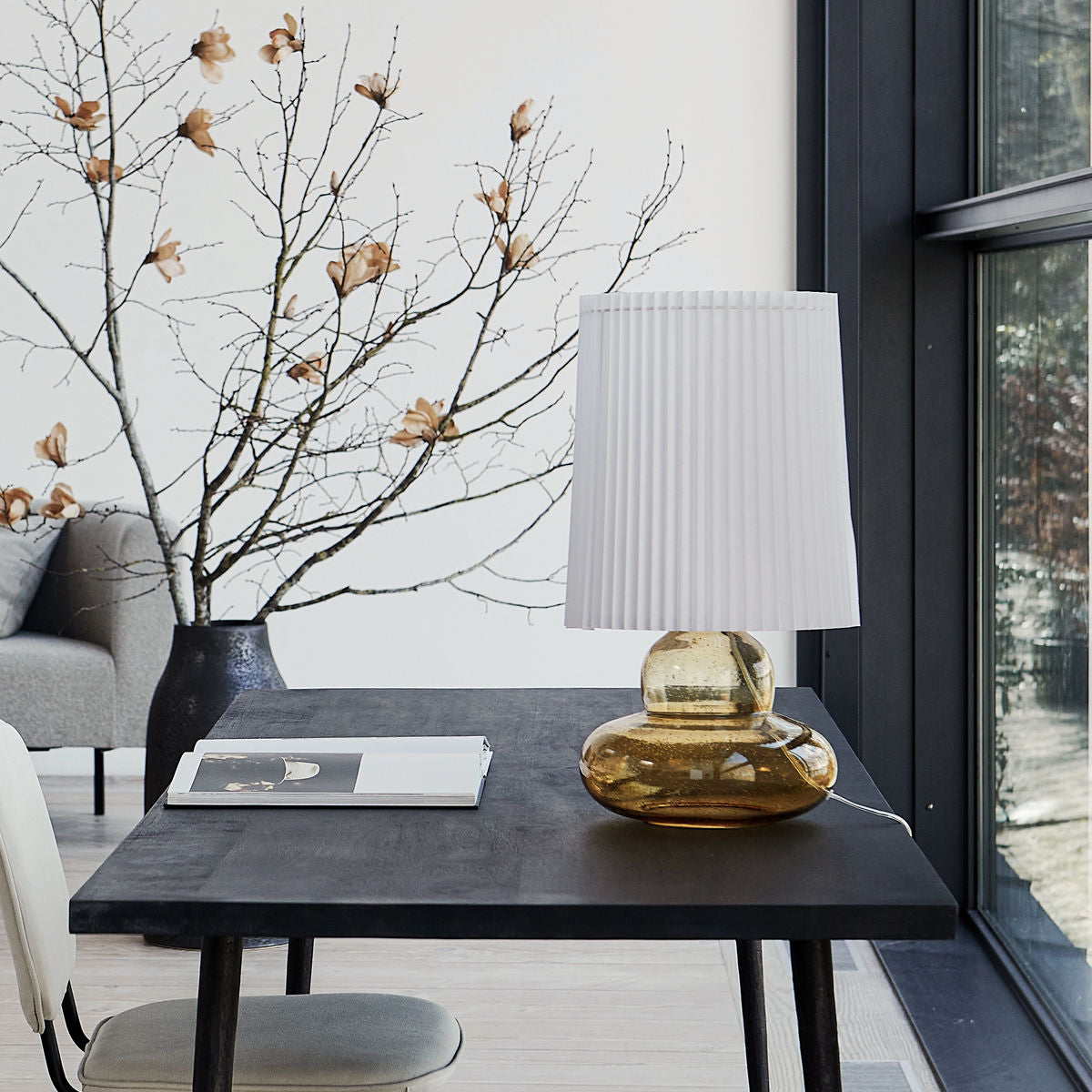 Tischlampe Ribe - amber