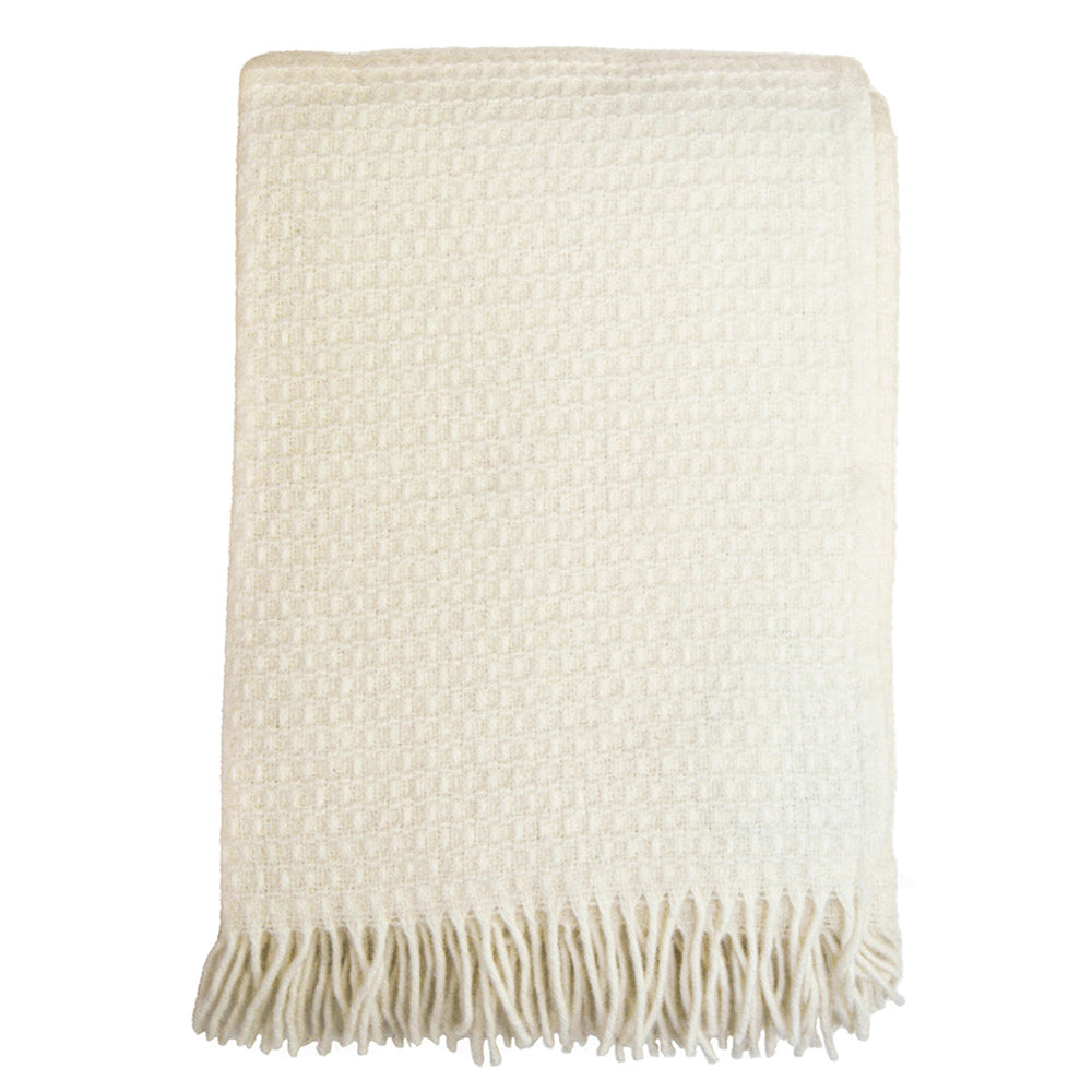 Wolldecke Knut - natural white
