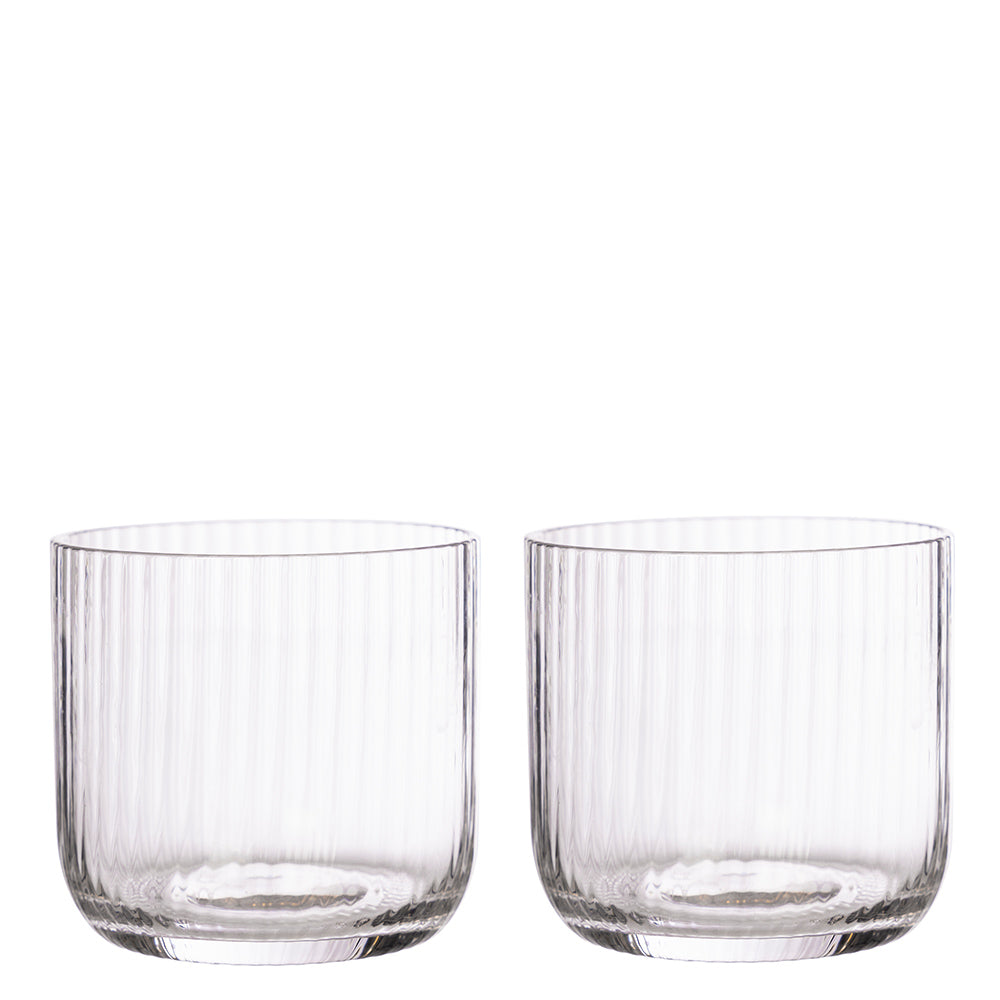 Gläser - geriffelt 2er Set