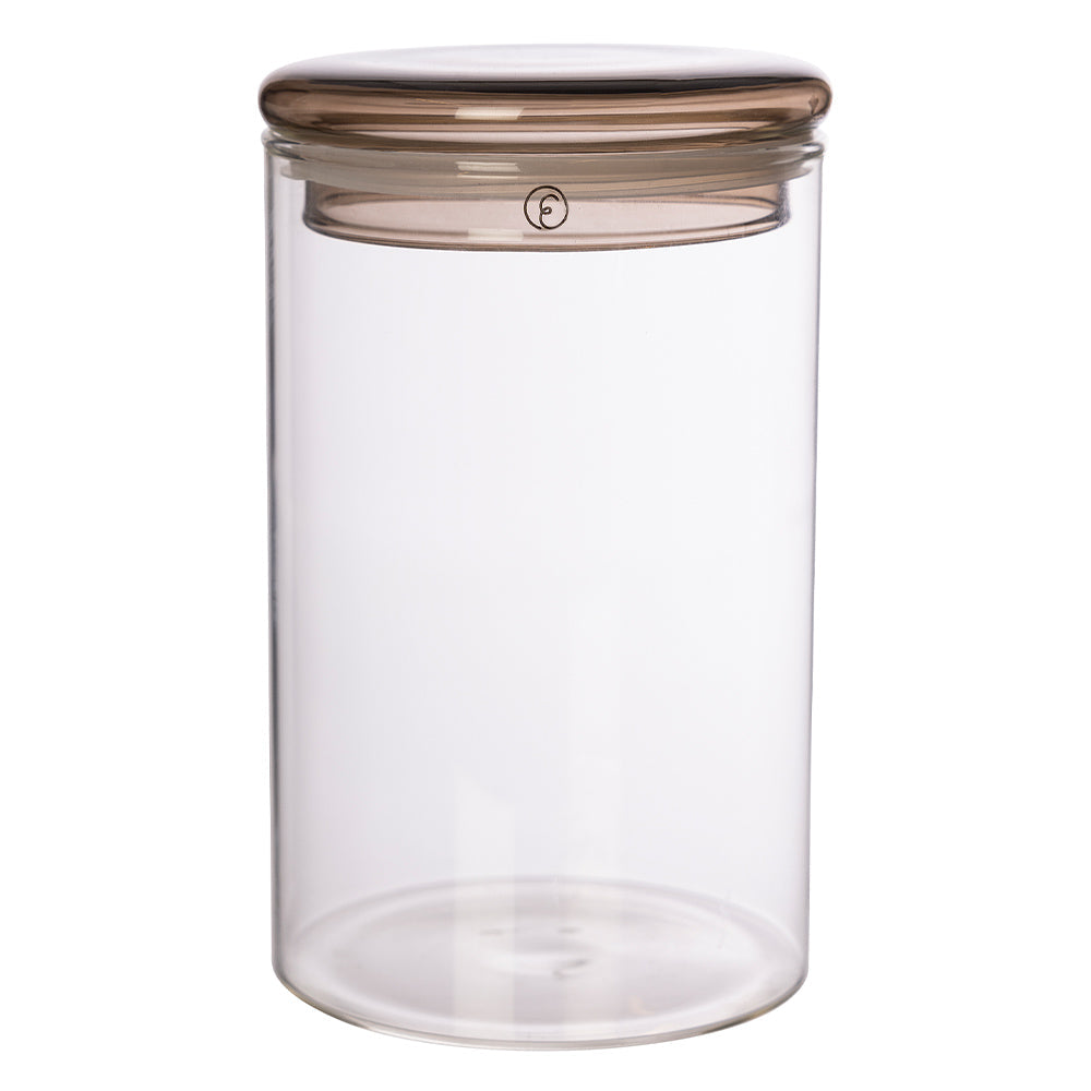 Aufbewahrungsglas - braun 18,5 cm