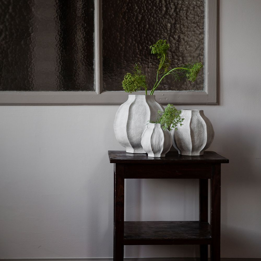 Korallenvase - naturweiß