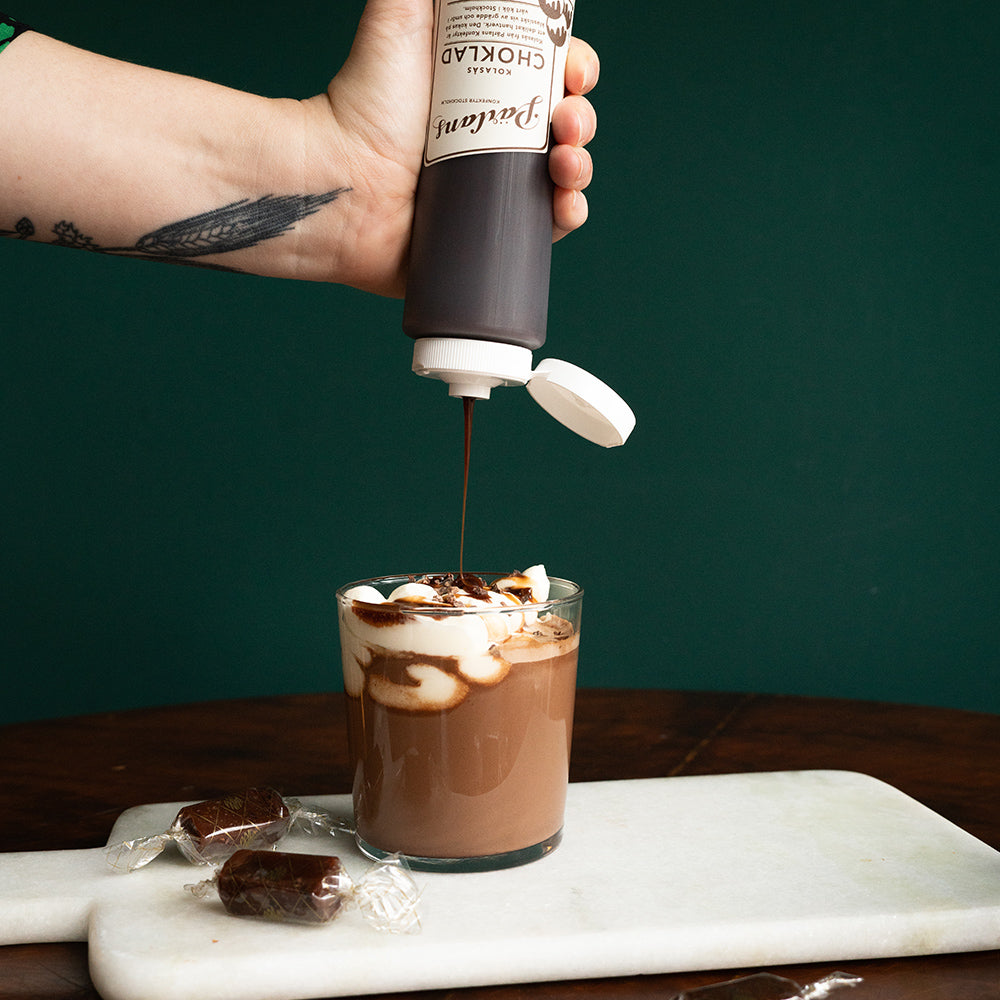 Karamellsoße Squeeze Bottle - Schokolade