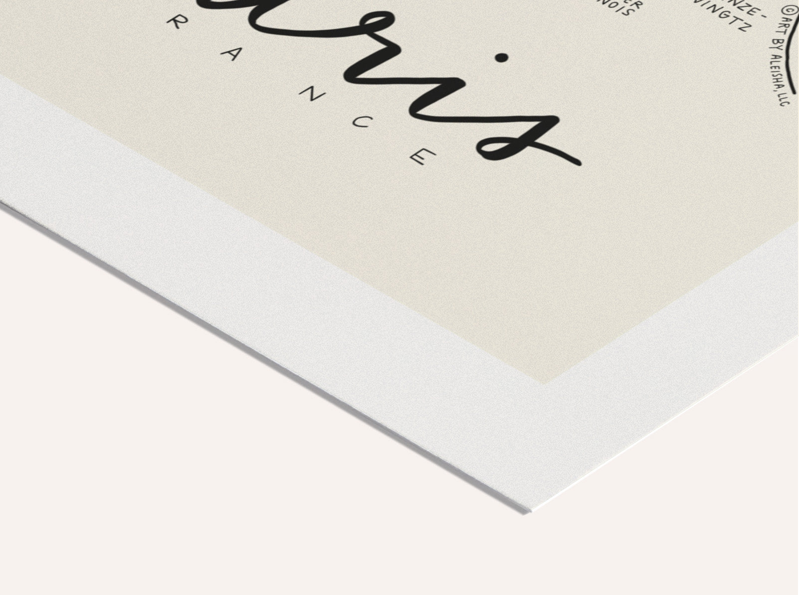 Druck - Paris Neighborhood Map