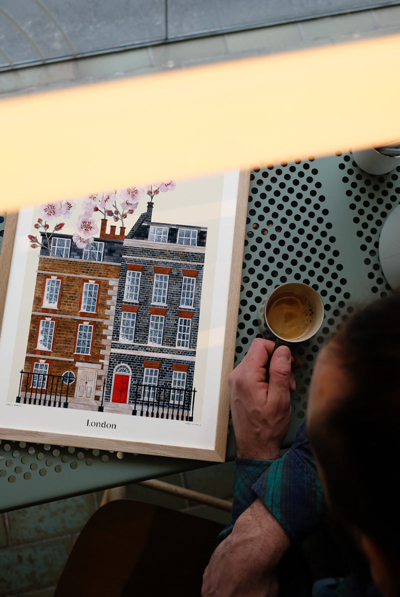 Druck - Flower Houses - London