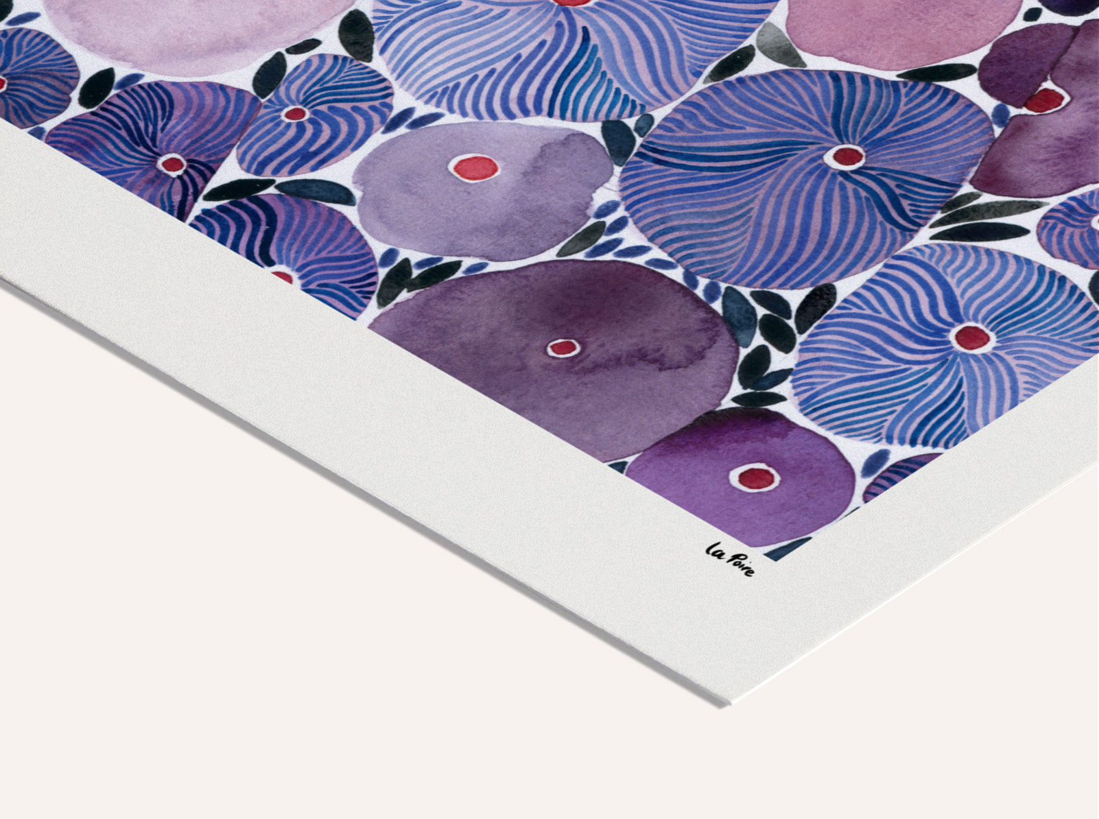 Druck - Lady in Purple