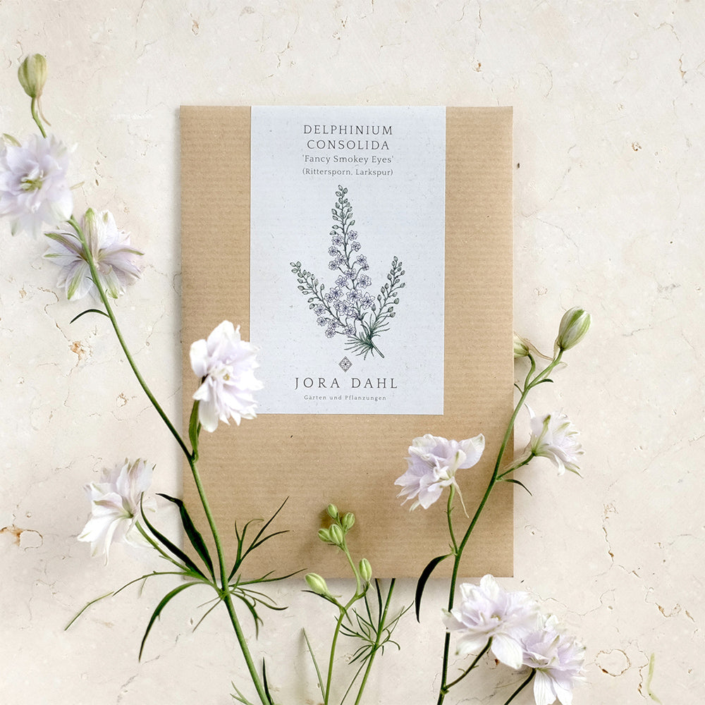Blumensamen - Delphinium consolida "Fancy Smokey Eyes" (Rittersporn)