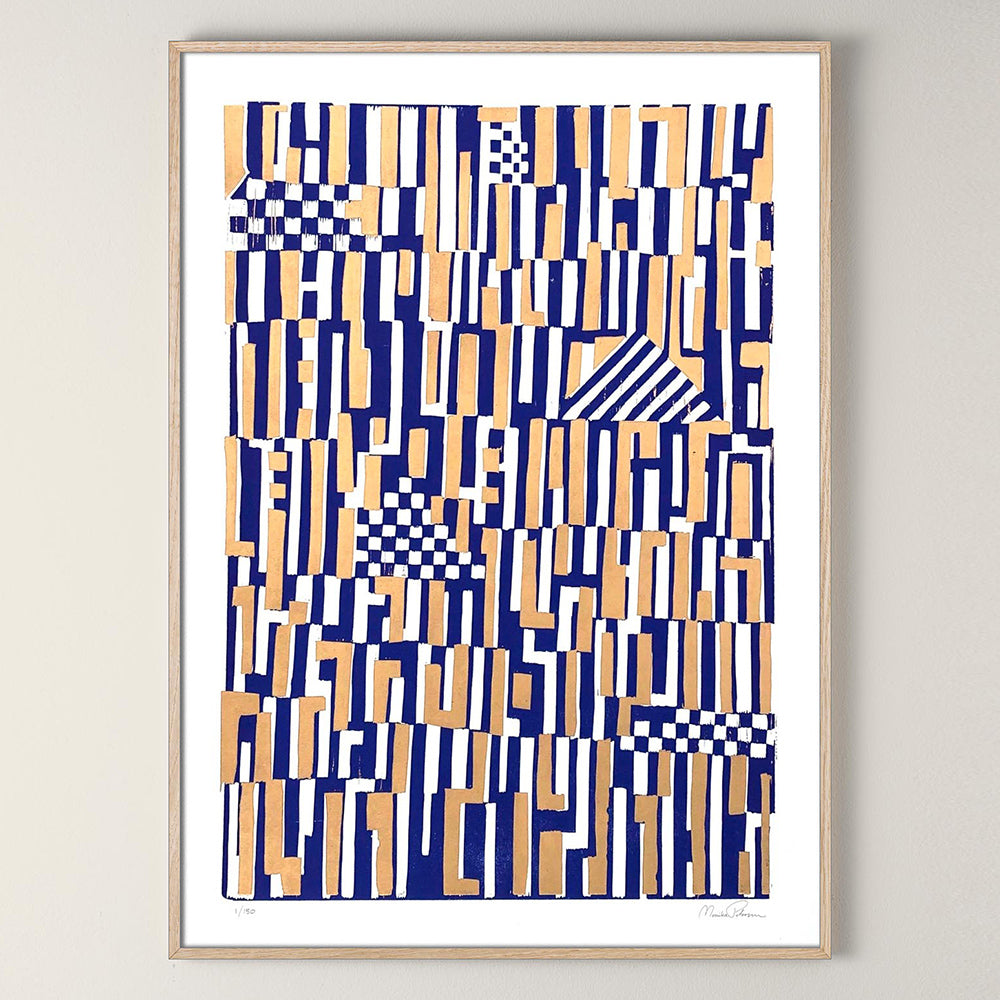 Druck - Abstrakt blau