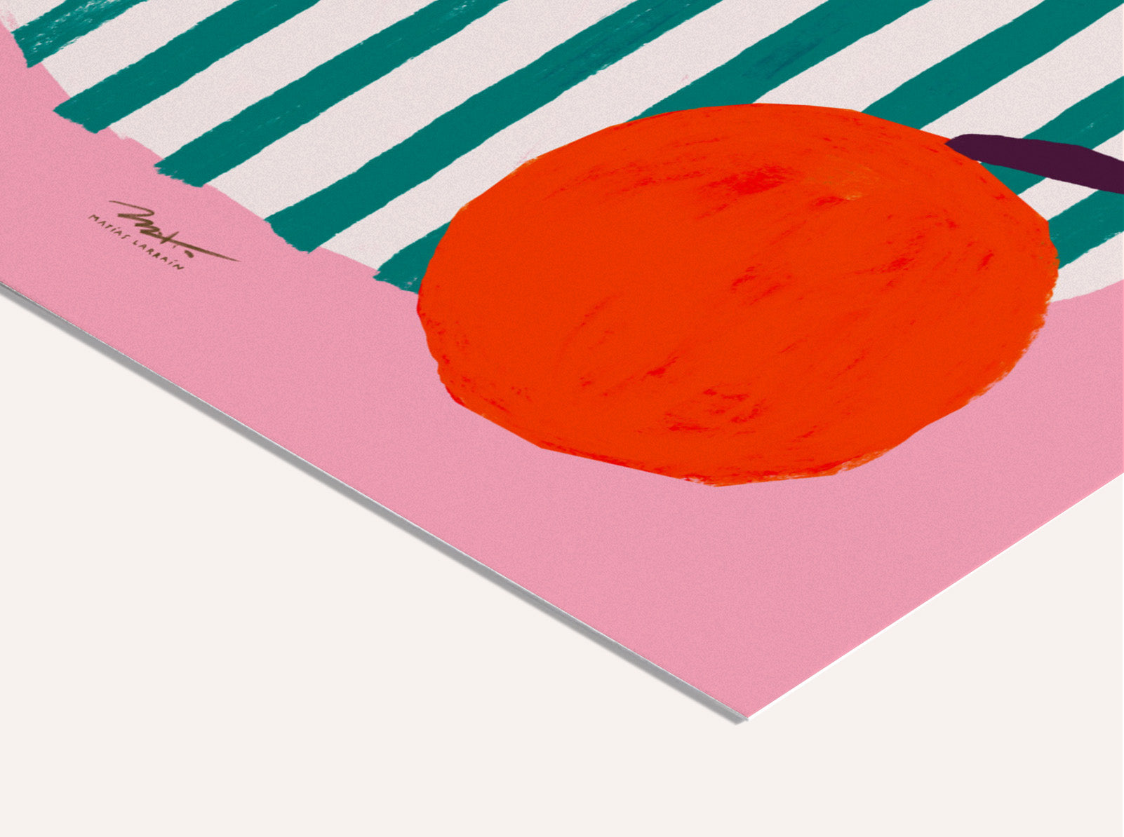 Druck - Striped Vase
