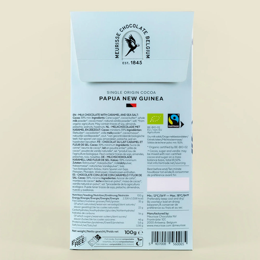 Vollmilchschokolade mit Karamell & Meersalz - 100 g
