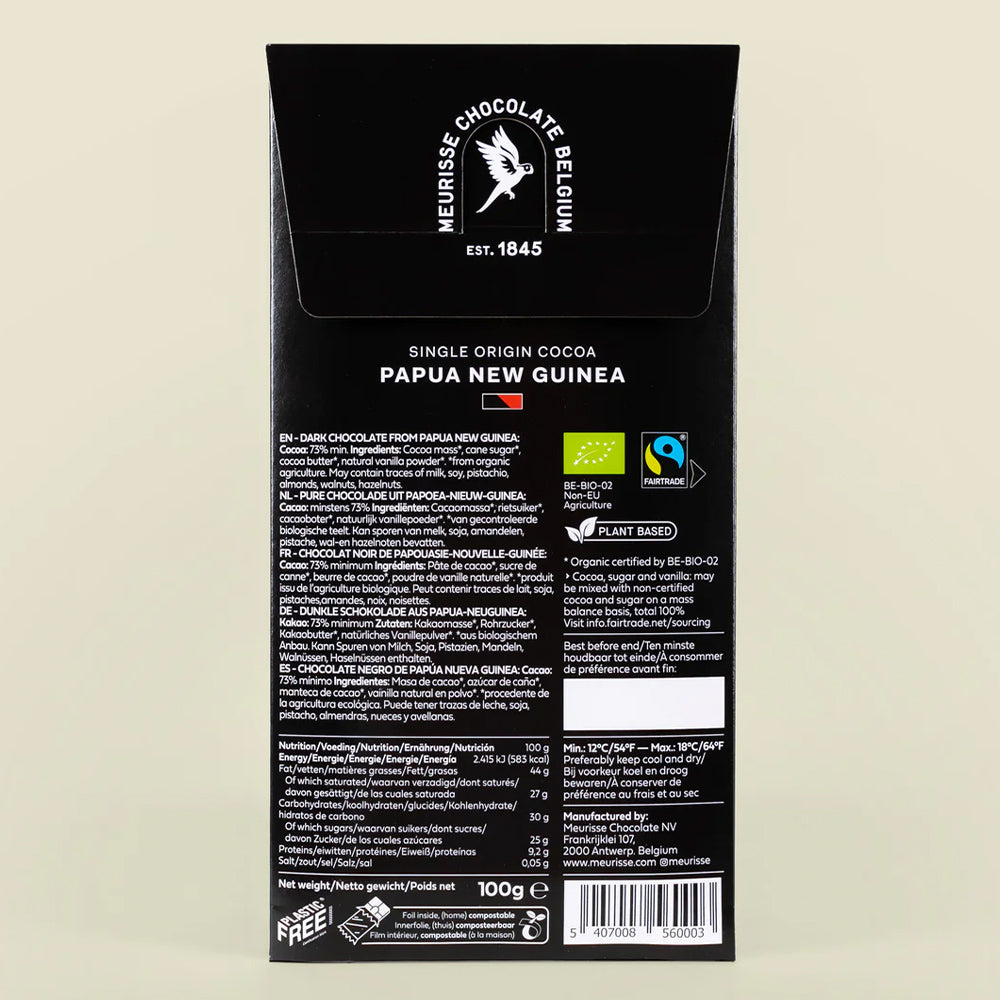 Dunkle Schokolade aus Papua-Neuguinea - 100 g