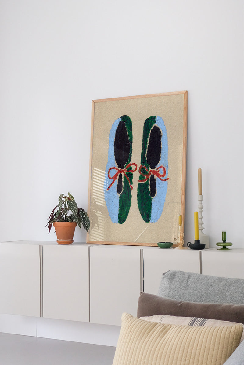 Druck - Colorblock Flats