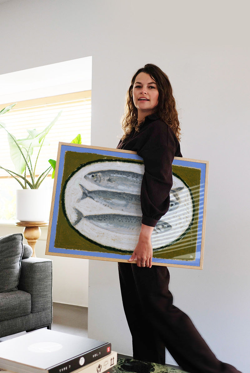 Druck - Fish on a Plate