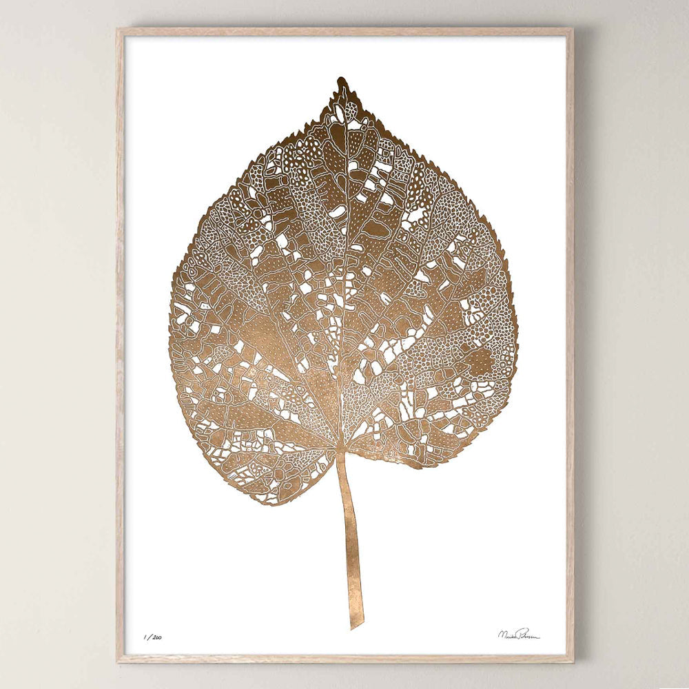 Druck - großes Blatt weiß