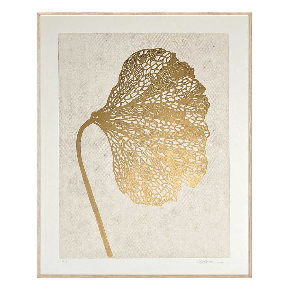 Druck - Mohn #1 beige