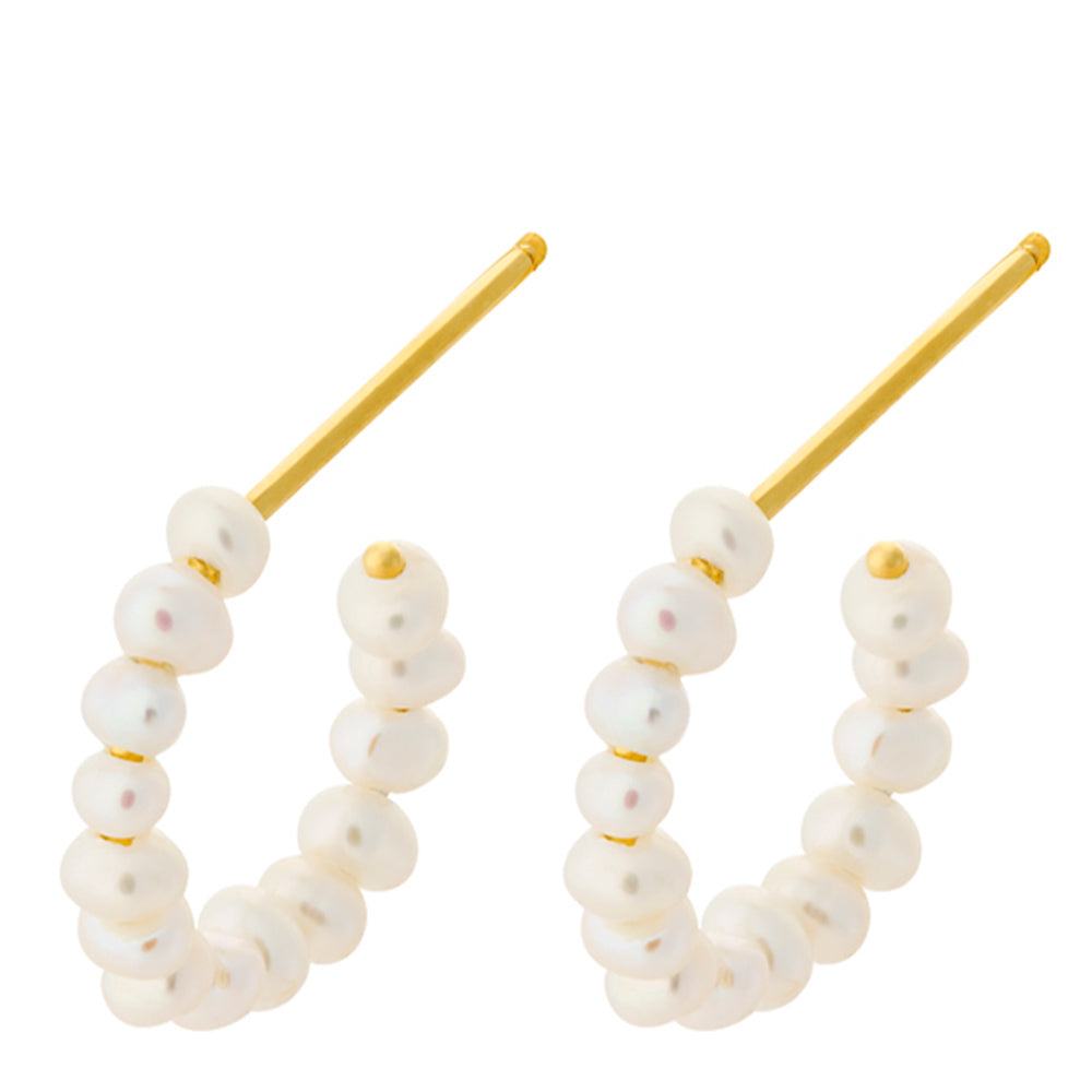 Ohrringe Ocean Treasure Hoops - gold