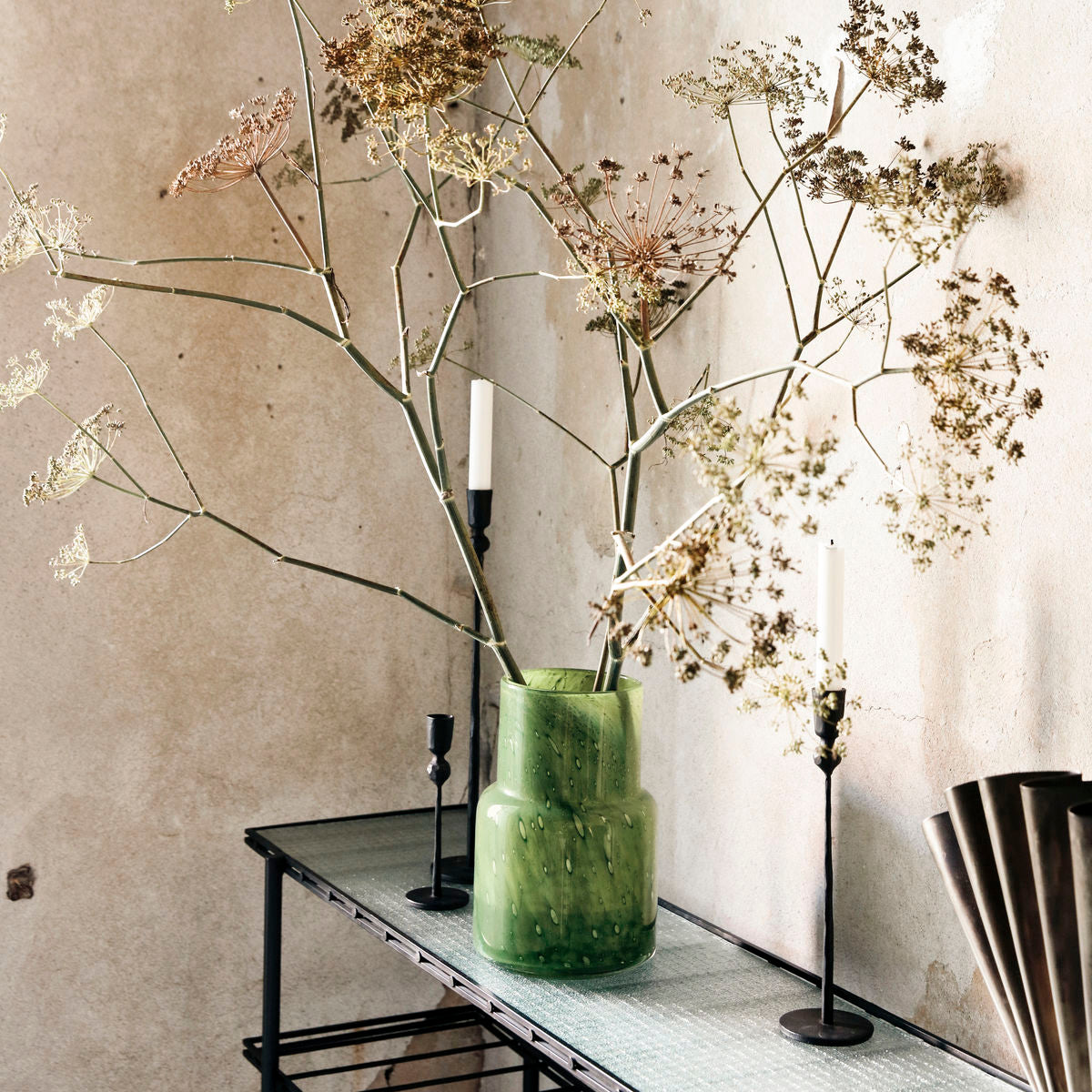 Vase Bole - dunkelgrün
