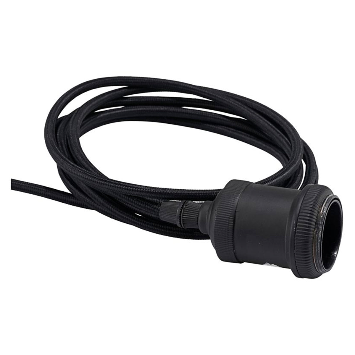 Stoffkabel mit Fassung Fly - schwarz E27