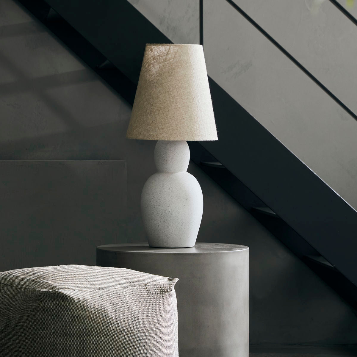 Tischlampe inkl. Lampenschirm Orga - sand