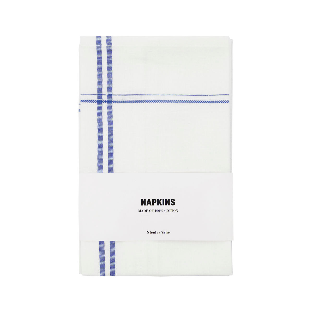 Servietten Amow - weiß/blau 4er Set