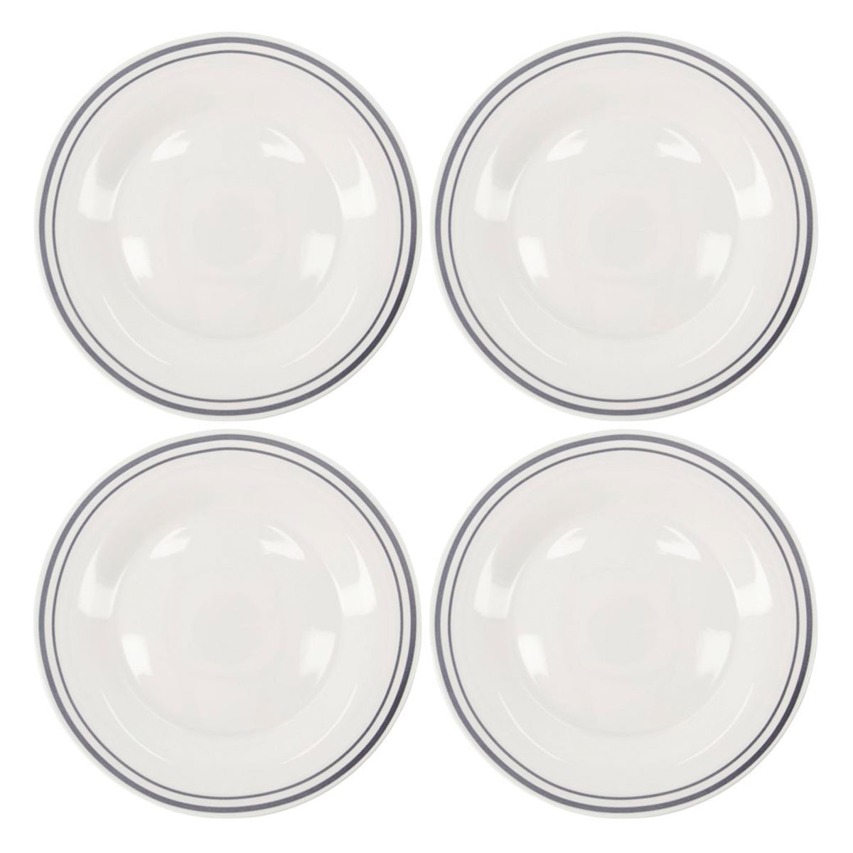 Teller Bistro - grau 4er Set ⌀ 27 cm Dinner Plate