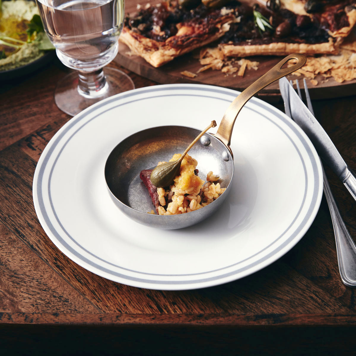 Teller Bistro - grau 4er Set ⌀ 27 cm Dinner Plate