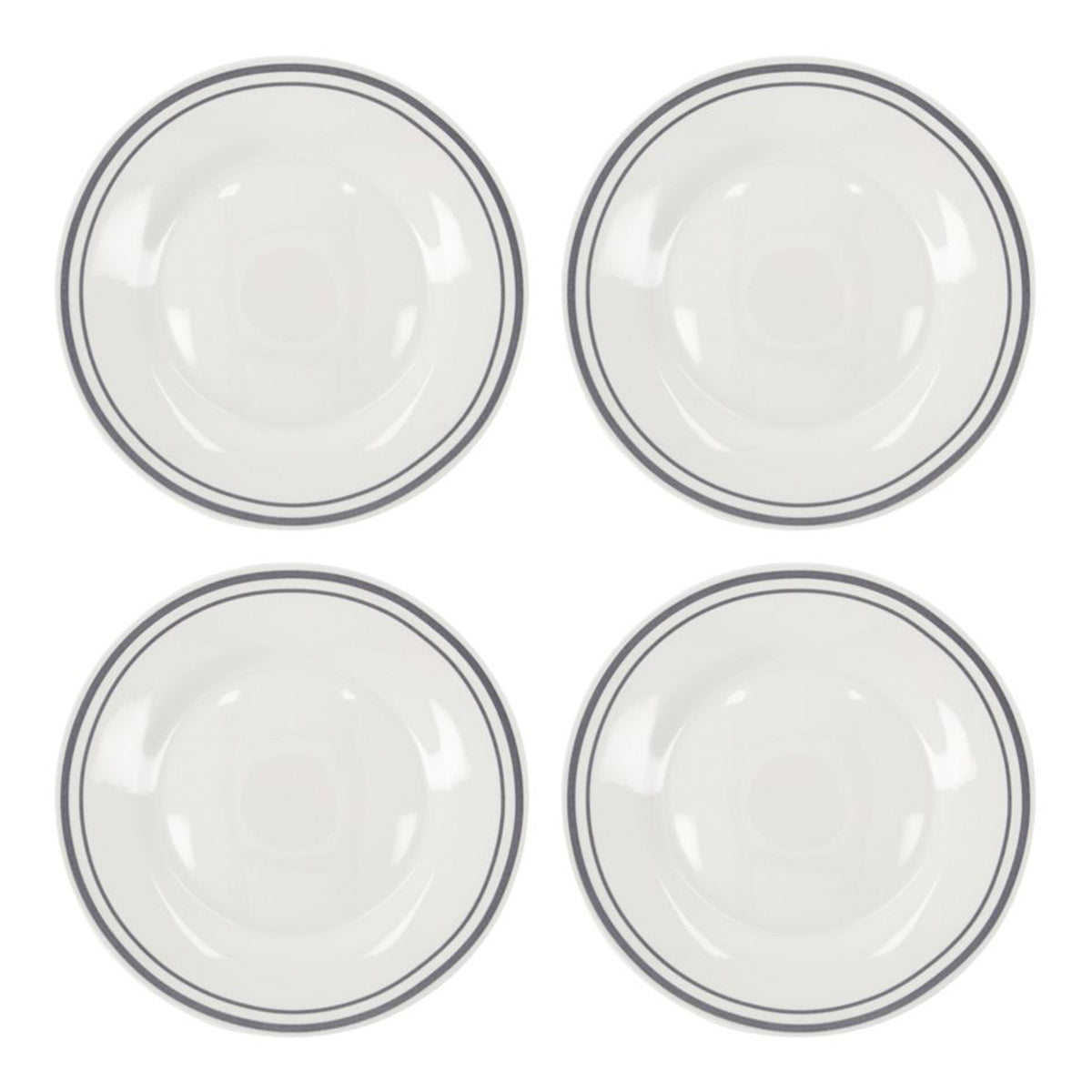 Teller Bistro - grau 4er Set ⌀ 23 cm Lunch Plate