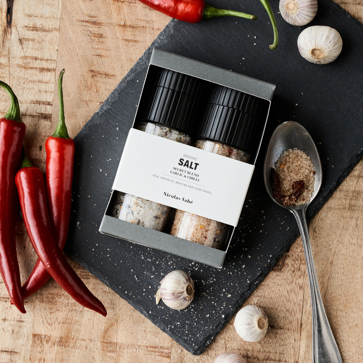 Geschenkbox - Organic Secret blend & Salz, Knoblauch & Chilli