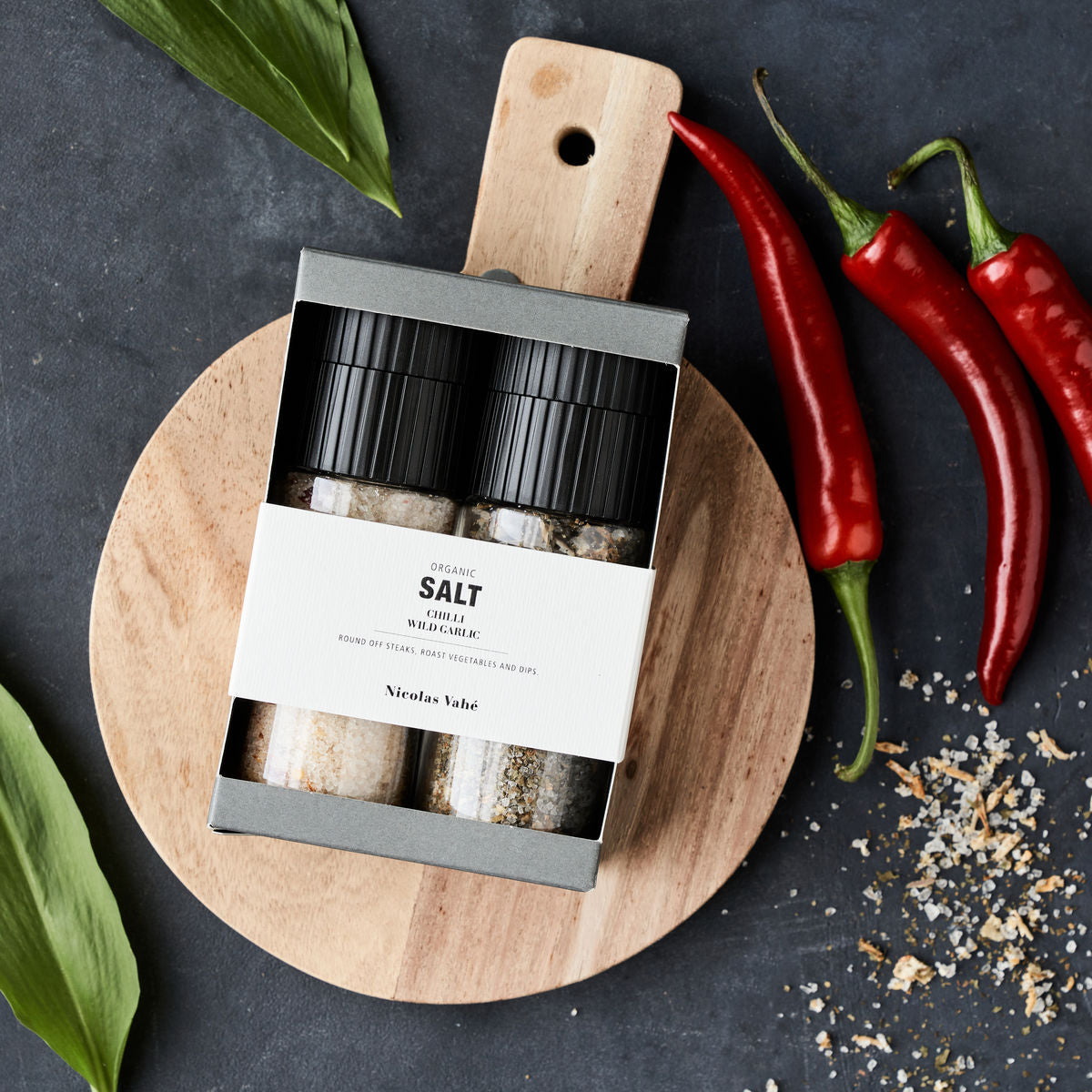 Geschenkbox - Organic Chilisalz & Bärlauch