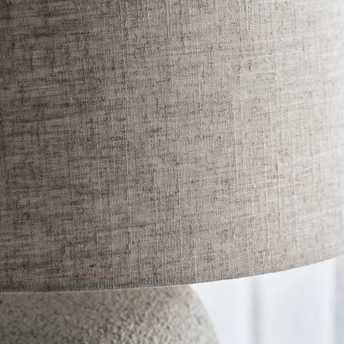 Tischlampe inkl. Lampenschirm Tana - off-white