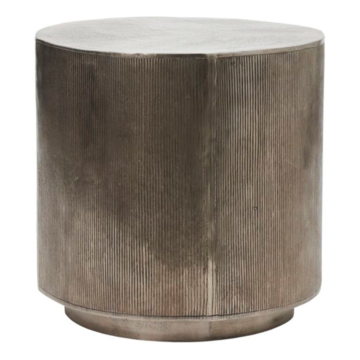 Couchtisch Rota - gebürstetes silber h 50 cm