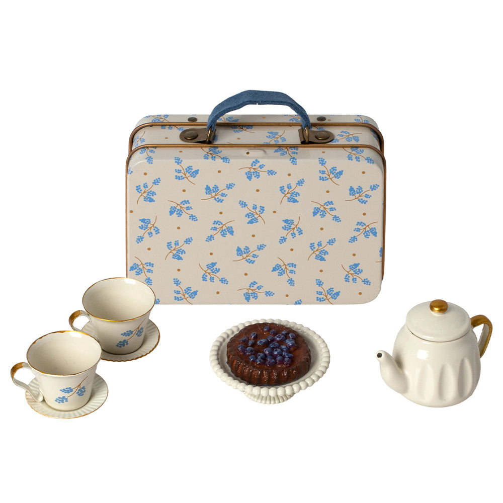 Teeset Nachmittags-Leckerbissen für Maus - blau Madelaine