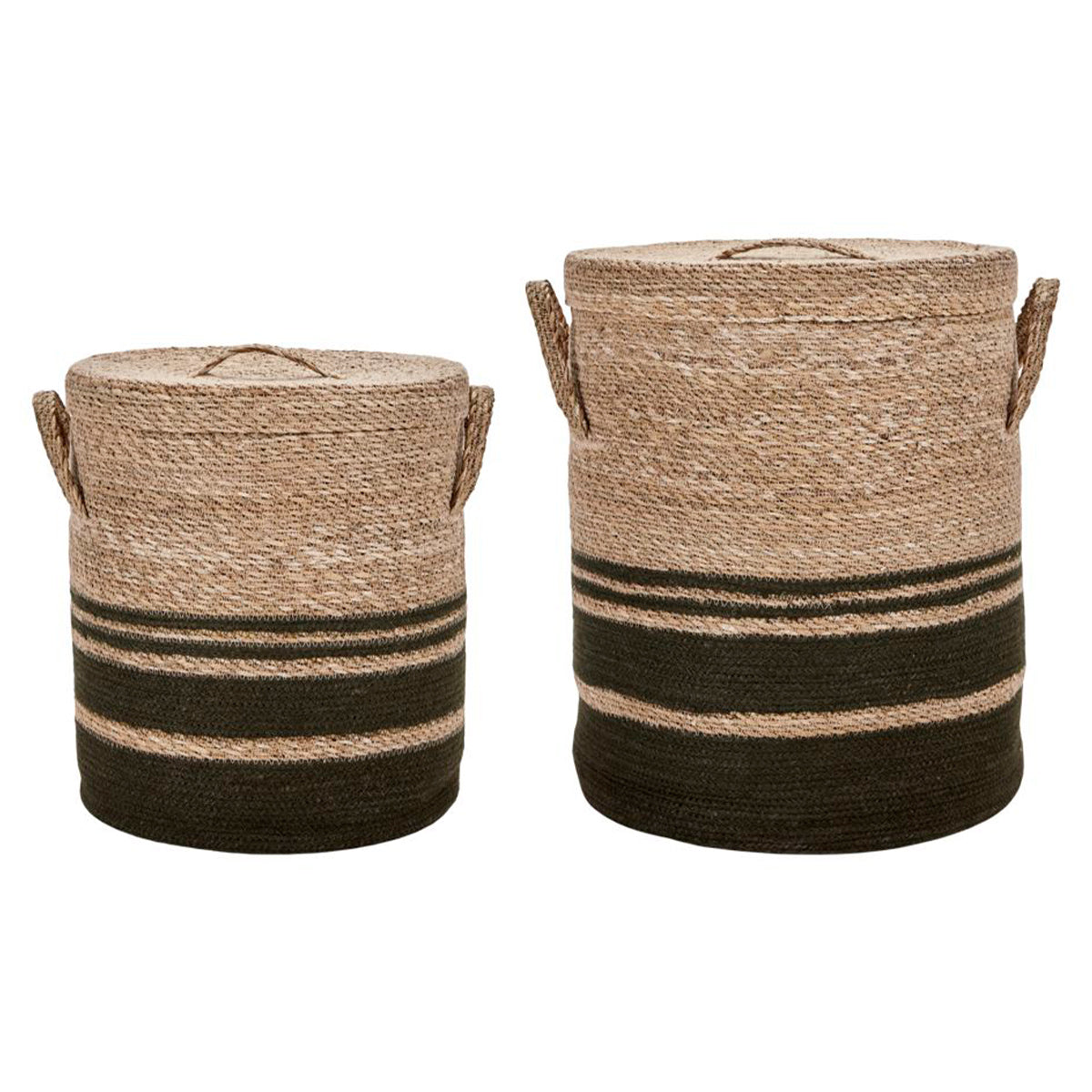 Korb mit Deckel Laundry - army
