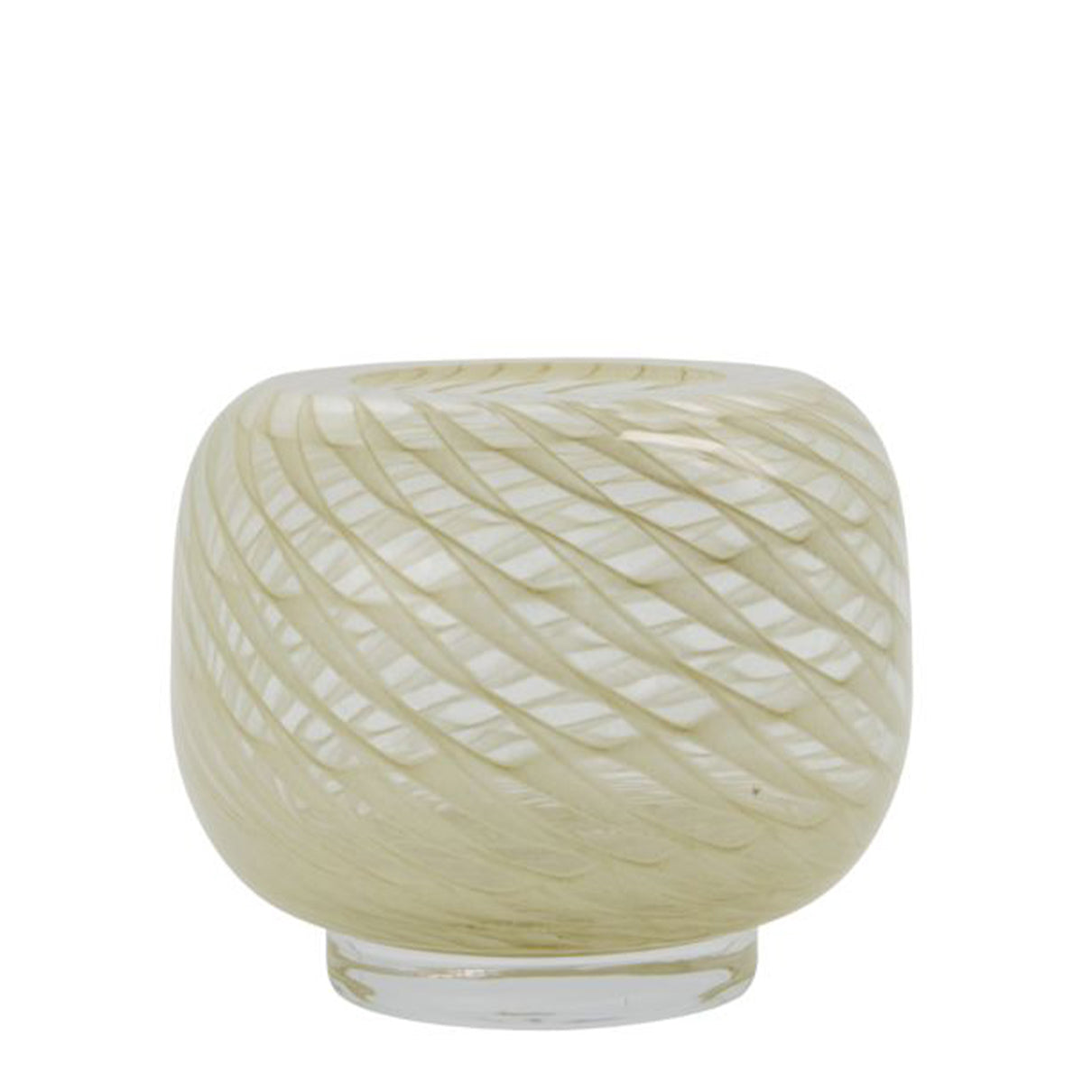 Vase / Kerzenhalter Leero - gelb