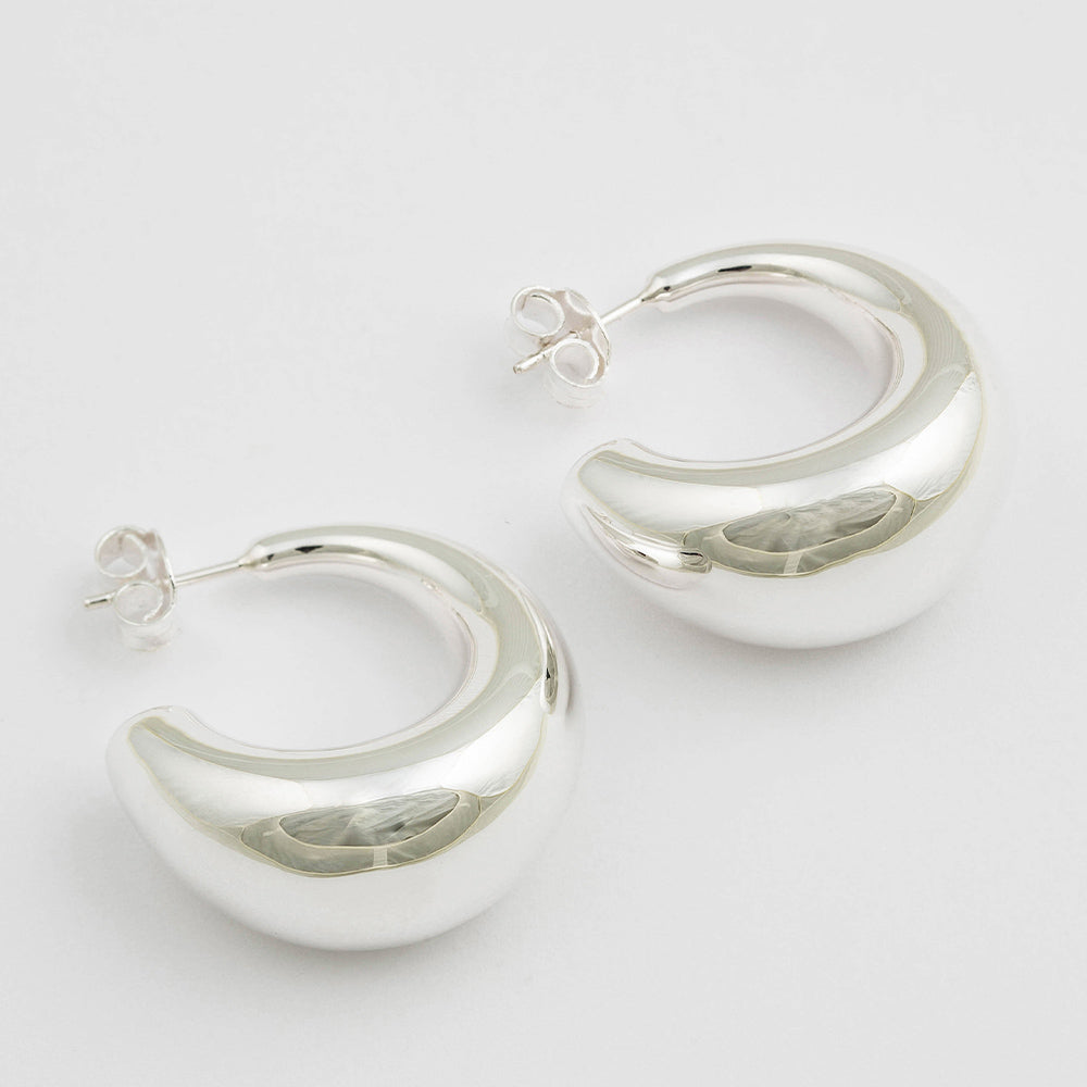 Ohrringe Bolded - silber
