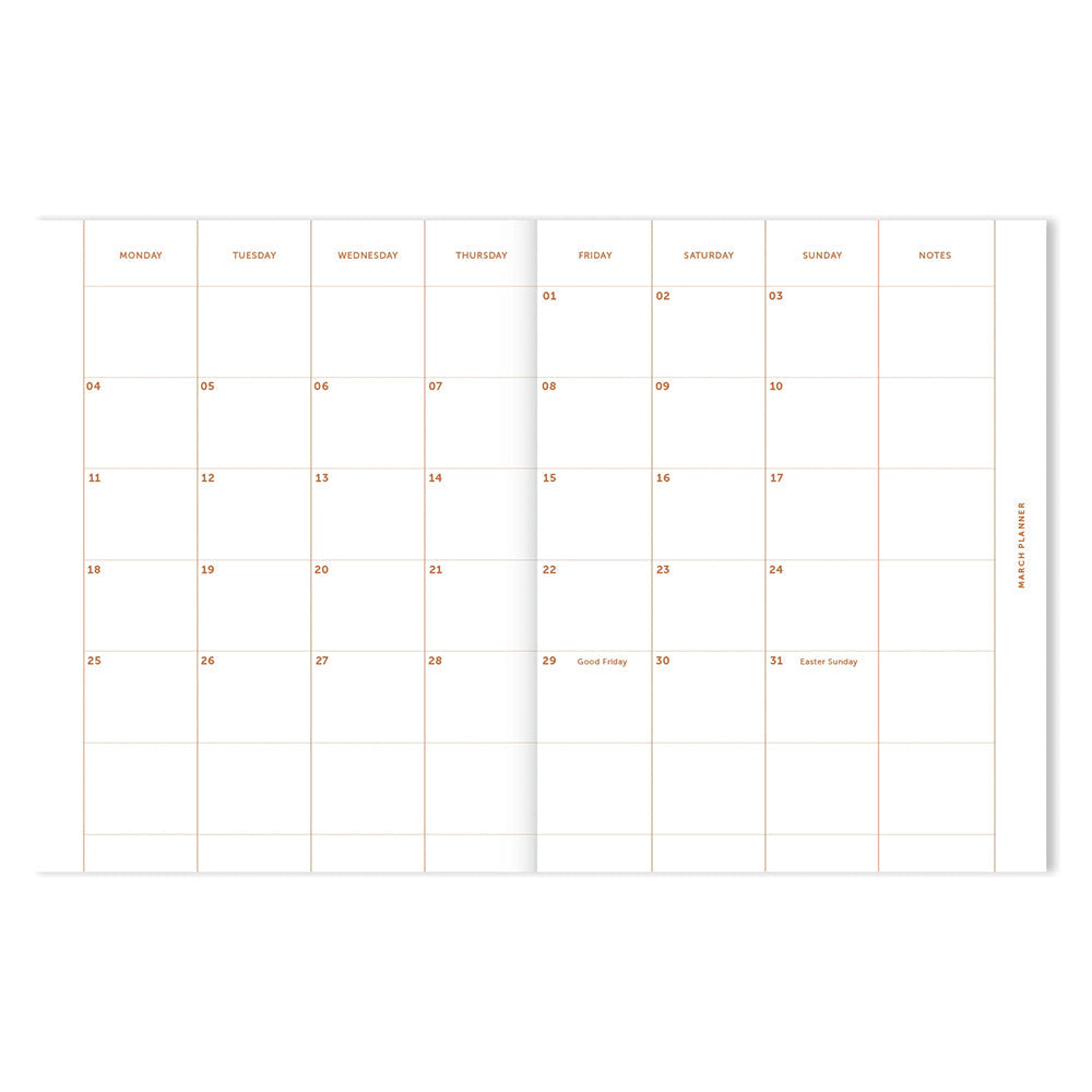 Wochenkalender 2024 - leinen