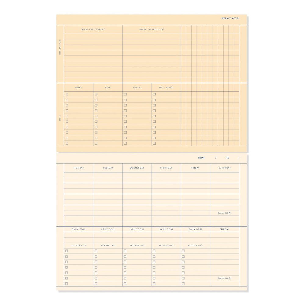 Deskplanner - lavender blue