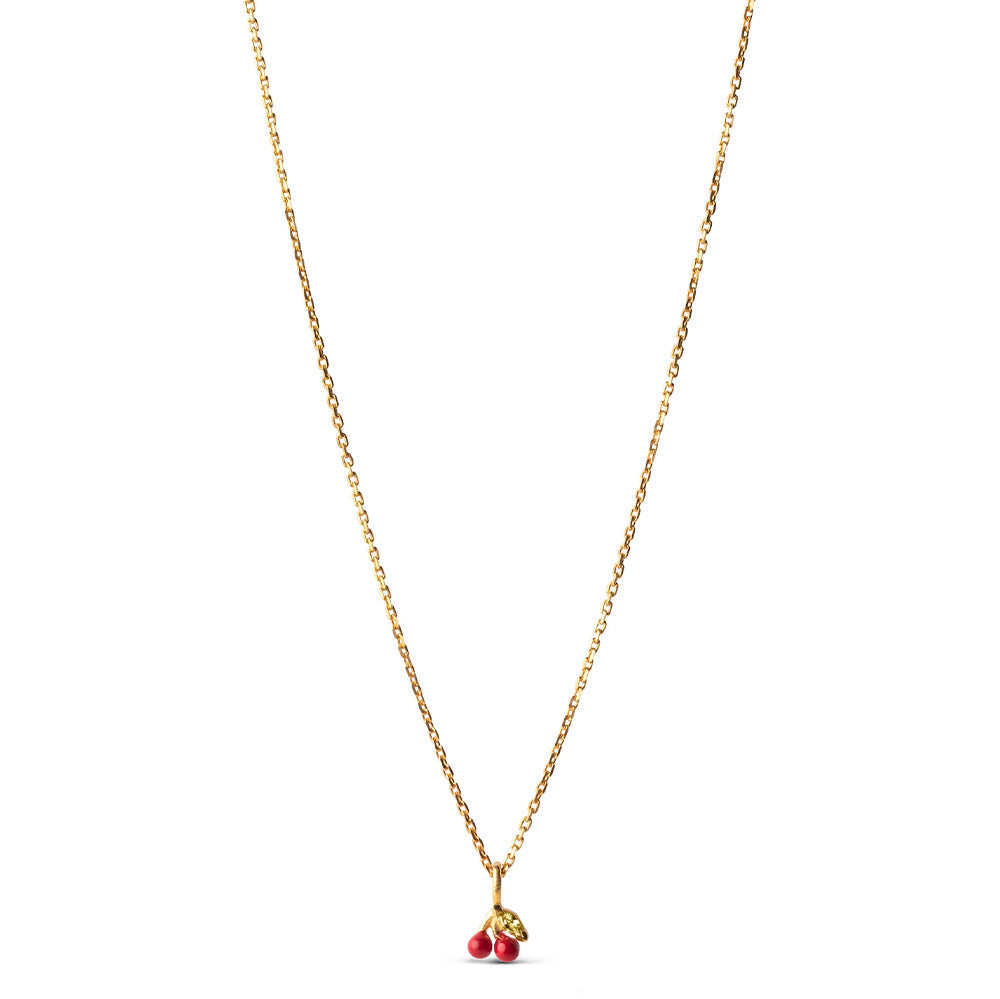 Halskette Cherry - red/gold