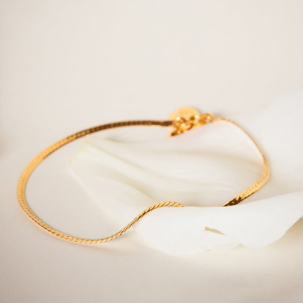 Armband Herringbone - gold Gr. M/L