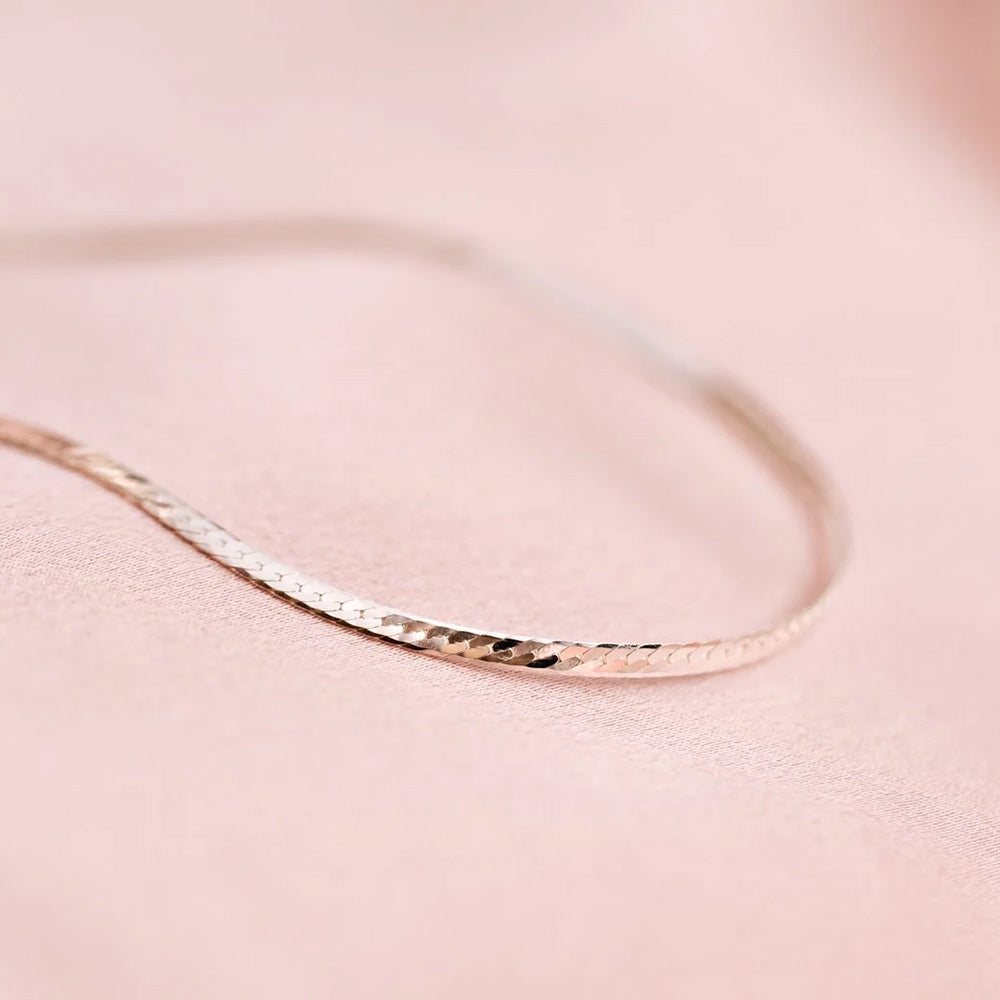 Armband Herringbone - silber Gr. M/L